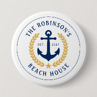 Name Beach House Anchor Gold Laurel Star