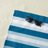 Name Beach House Seepferd Anchor Aqua Blue Strandtuch (Beispiel)