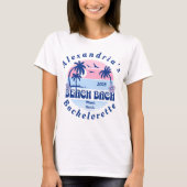 Name Beach Junggeselinnen-Abschied von Bride T-Shirt (Vorderseite)