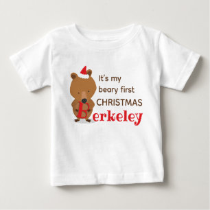 Name Bear 1. Weihnachten Baby T-shirt