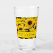 Name: Beautiful Sunflowers Pint Glas (Vorderseite)