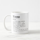 Name bedeutet benutzerdefinierte beste Freundschaf Kaffeetasse (Links)