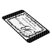 Name bedeutet Magnet, Brittany Black Polka Dots Magnet (Rechte Seite)