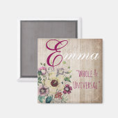 Name bedeutet Magnet, Emma "ganz und Universell" Magnet (Vorderseite/Rückseite)