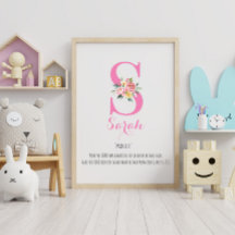 Name bedeutet Monogramm Aquarellfarbe Blume