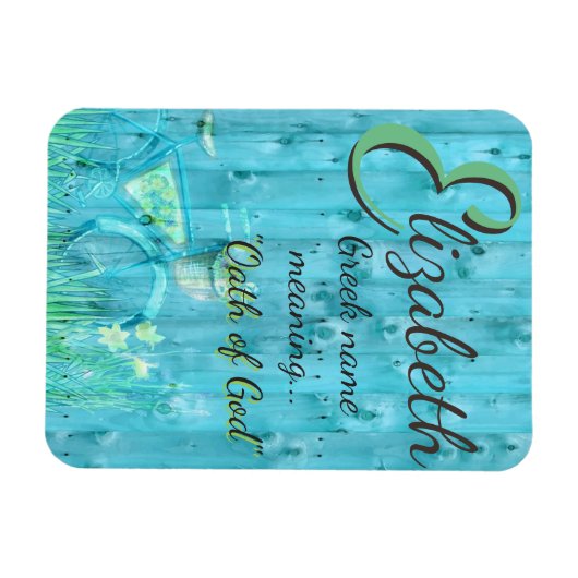 Name Bedeutung Magnet: Elisabeth, Eid Gottes Magnet (Horizontal)