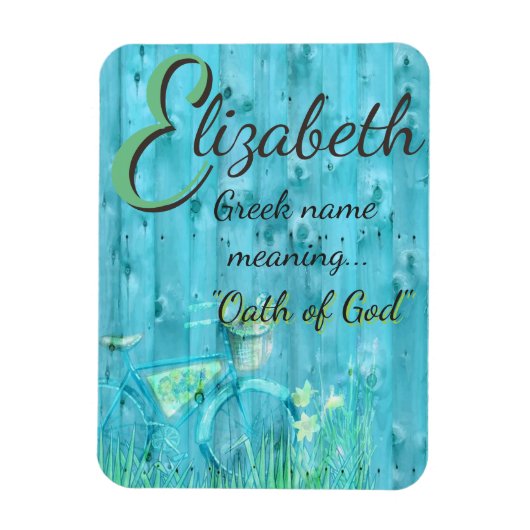 Name Bedeutung Magnet: Elisabeth, Eid Gottes Magnet (Vertikal)