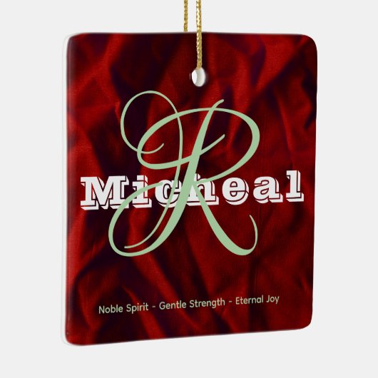 Name Bedeutung Ornament - Personalisiertes Square (Rechts)