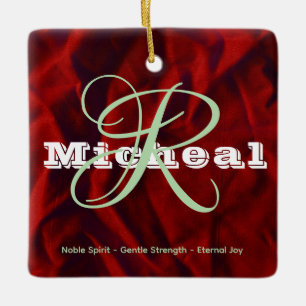 Name Bedeutung Ornament - Personalisiertes Square 