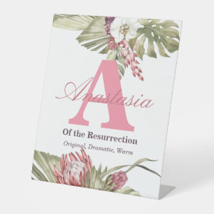 Name Bedeutung von Anastasia Sockelschild
