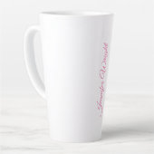 Name beruflich minimalistische Handschrift weiblic Milchtasse (Linke Ecke)