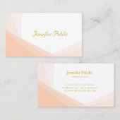 Name Beruflich Modernes Elegantes Gold handgeschri Visitenkarte (Vorne/Hinten)