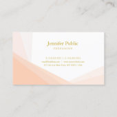 Name Beruflich Modernes Elegantes Gold handgeschri Visitenkarte (Rückseite)