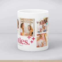 Name Besties Collage Foto Tasse