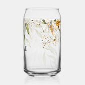 Name, bezaubernder weißer Goldblumentropfen Dosenglas (Links)