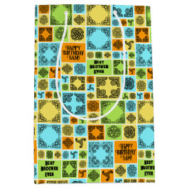 Name & Beziehung Geburtsdatum Orange & Grün hinzuf Mittlere Geschenktüte