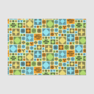 Name & Beziehung Geburtsdatum Orange & Grün hinzuf Seidenpapier