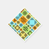 Name & Beziehung Geburtsdatum Orange & Grün hinzuf Serviette (Ecke)