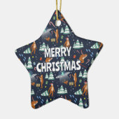 NAME - Big Foot, Außerirdischen & Rentier Weihnach Keramik Ornament (Links)