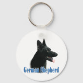 Name Black German Shepherd Schlüsselanhänger (Vorderseite)