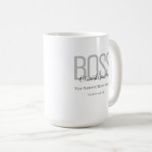 Name Black Gray Boss Kaffeetasse (VorderseiteRechts)