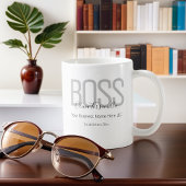Name Black Gray Boss Kaffeetasse