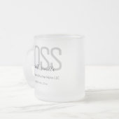 Name Black Gray Boss Mattglastasse (Vorderseite Links)