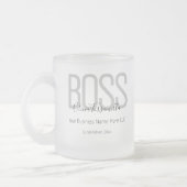 Name Black Gray Boss Mattglastasse (Links)