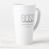 Name Black Gray Boss Milchtasse (Rechte Ecke)