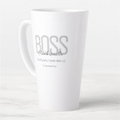 Name Black Gray Boss Milchtasse (Linke Ecke)