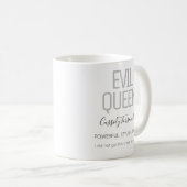 Name Black Gray Evil Queen Kaffeetasse (VorderseiteRechts)