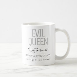 Name Black Gray Evil Queen Kaffeetasse