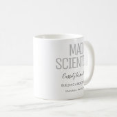 Name Black Gray Mad Scientist Kaffeetasse (VorderseiteRechts)