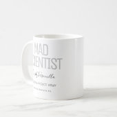 Name Black Gray Mad Scientist Kaffeetasse (Vorderseite Links)