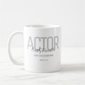 Name Black Gray Schauspieler Kaffeetasse (Links)