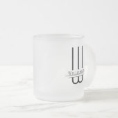 Name Black Monogram Mattglastasse (VorderseiteRechts)