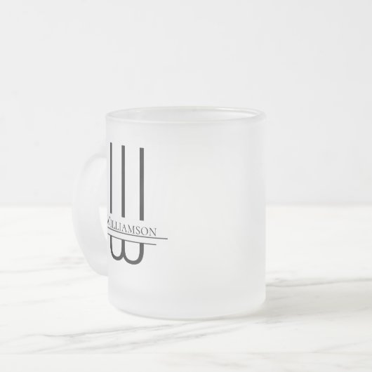 Name Black Monogram Mattglastasse (Vorderseite Links)