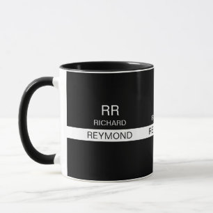 Name Black Tasse - einfach und modern