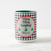 Name, Black & White Buffalo Karo 15oz. Combo Tasse (Zentrum)