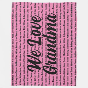 Name Blanket, Hauptname und alle Hintergrundnamen Fleecedecke