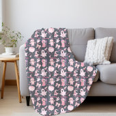 Name Blanket Pink Niedlich Halloween Fleecedecke