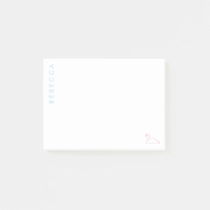 Name blass blau, schwan blass pink, Ver 2 anpassen Post-it Klebezettel