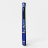 Name Blau Glitzer Silber Anker Schiff Rad Case-Mate iPhone Hülle (Hinten/Links)