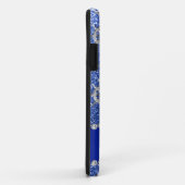 Name Blau Glitzer Silber Anker Schiff Rad Case-Mate iPhone Hülle (Hinten/Rechts)
