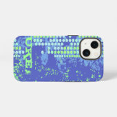 Name Blau Grün Surfstil iPhone Hülle (Rückseite (Horizontal))