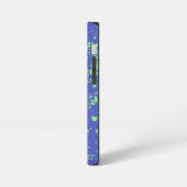 Name blau grüner Surf-Stil iPhone Hülle (Linke Seite)