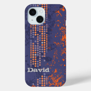 Name Blau-Orange-Surfstil Case-Mate iPhone Hülle