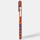 Name Blau-Orange-Surfstil Case-Mate iPhone Hülle (Rückseite / Links)