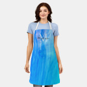 Name blau schürze (Getragen)