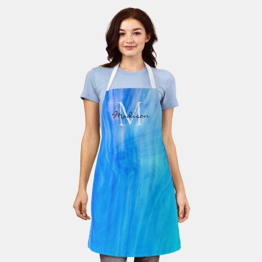 Name blau schürze (Getragen)